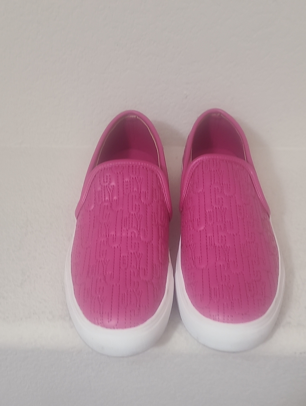 Juicy Couture Hot Pink Women Slip-On Sneakers with White Sole